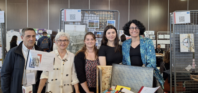 photo de M. AUCOMTE, Mme GIUSEPPI, Mme NOVEMBRINO et Mme NICOLAS avec Mme BLUA